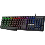 Клавіатура GamePro GK380, Black, USB, мембранна, RGB-підсвічування, 104 кнопки, 1.5 м, UK/EN - Зображення 4