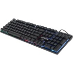 Клавіатура GamePro GK296, Black, USB, мембранна, RGB-підсвічування, 104 кнопки, 1.4 м, UK/EN - Зображення 2