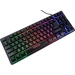 Клавіатура GamePro GK537 "Nitro", Black, USB, мембранна, RGB-підсвічування, 87 кнопок, 1.5 м, UK/RU/EN - Зображення 2