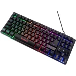 Клавіатура GamePro GK537 "Nitro", Black, USB, мембранна, RGB-підсвічування, 87 кнопок, 1.5 м, UK/RU/EN - Зображення 3