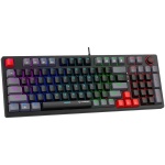 Клавіатура GamePro MK120B, Black/Grey, USB, механічна (перемикачі Blue), райдужне LED-підсвічування, 96 кнопок, 1.5 м, UK/RU/EN - Зображення 2
