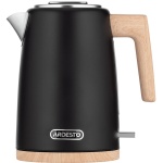 Електрочайник Ardesto EKL-F420BWD, Black, 2200 Вт, 1.7 л, дисковий, індикатор роботи, корпус нержавіюча сталь, автоматичне відключення за відсутності води
