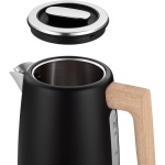 Електрочайник Ardesto EKL-F420BWD, Black, 2200 Вт, 1.7 л, дисковий, індикатор роботи, корпус нержавіюча сталь, автоматичне відключення за відсутності води - Зображення 3