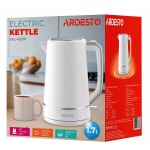 Електрочайник Ardesto EKL-450W, White, 2200W, 1.7 л, дисковий, пластиковий корпус, індикатор рівня води, автоматичне відключення при відсутності води - Зображення 6