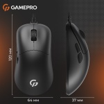 Миша GamePro GM690B, Black, USB, оптична (сенсор PixArt 3327), 10000 dpi, 6 кнопок, кабель 1.5 м - Зображення 2