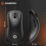 Миша GamePro GM690B, Black, USB, оптична (сенсор PixArt 3327), 10000 dpi, 6 кнопок, кабель 1.5 м - Зображення 2