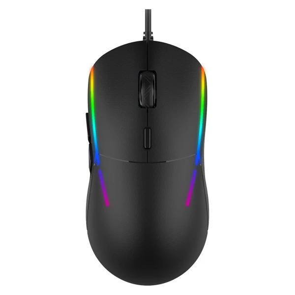 Миша GamePro GM400, Black, USB, оптична, 7200 dpi, 6 кнопок, RGB підсвічування, кабель 1.5 м