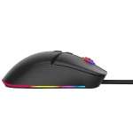 Миша GamePro GM340, Black, USB, оптична (сенсор Instant 725F), 7200 dpi, 7 кнопок, RGB підсвічування, кабель 1.5 м, перемикачі Huano - Зображення 2