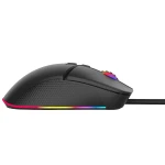 Миша GamePro GM340, Black, USB, оптична (сенсор Instant 725F), 7200 dpi, 7 кнопок, RGB підсвічування, кабель 1.5 м, перемикачі Huano - Зображення 2