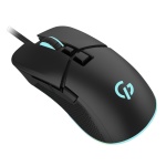 Миша GamePro GM340, Black, USB, оптична (сенсор Instant 725F), 7200 dpi, 7 кнопок, RGB підсвічування, кабель 1.5 м, перемикачі Huano - Зображення 3