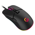 Миша GamePro GM340, Black, USB, оптична (сенсор Instant 725F), 7200 dpi, 7 кнопок, RGB підсвічування, кабель 1.5 м, перемикачі Huano - Зображення 7