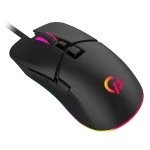 Миша GamePro GM340, Black, USB, оптична (сенсор Instant 725F), 7200 dpi, 7 кнопок, RGB підсвічування, кабель 1.5 м, перемикачі Huano - Зображення 7