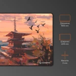 Килимок GamePro MP275J Gray-Pink, 900x400x3 мм, матеріал мультипандекс/гума, поверхня "Speed/Control" - Зображення 2