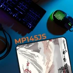 Килимок GamePro MP145JS Gray-Pink, 440x350х3 мм, матеріал мультипандекс/гума, поверхня "Speed/Control" - Зображення 3