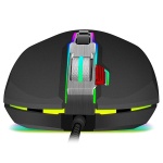 Миша GamePro Phoenix (GM543), Black, USB, оптична (сенсор Sunplus 199 IC), 6400 dpi, 8 кнопок, кабель 1.5 м, RGB підсвічування - Зображення 5