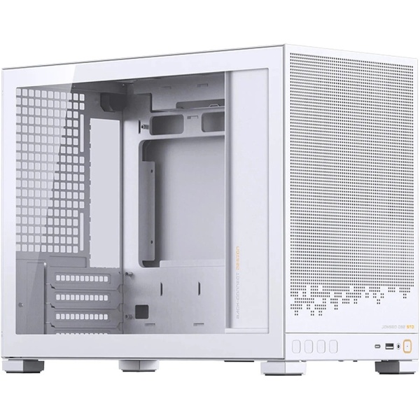Корпус Jonsbo D32 STD, White, без БЖ (SFX), Mini Tower, для Micro ATX / Mini ITX, 1xType-C / 1xUSB 3.2, макс. CPU - 164 мм / VGA - 365 мм, бічна панель із загартованого скла