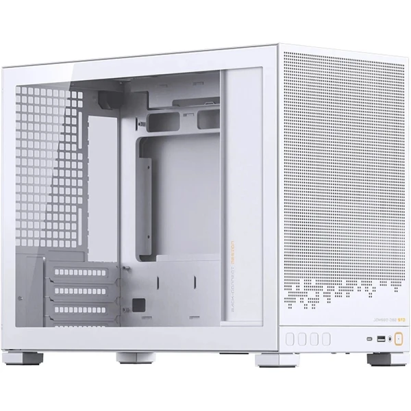 Корпус Jonsbo D32 STD, White, без БЖ (SFX), Mini Tower, для Micro ATX / Mini ITX, 1xType-C / 1xUSB 3.2, макс. CPU - 164 мм / VGA - 365 мм, бічна панель із загартованого скла