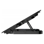 Підставка для ноутбука до 15.6" GamePro CP627, Black, RGB підсвічування, 1 х 125 мм, 4 х 60 мм вентилятор (28 dB 3200 rpm), метал/пластик, 2xUSB 2.0, 360 x 255 x 28 мм, 800 г - Зображення 4