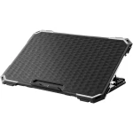 Підставка для ноутбука до 21" GamePro CP485, Black, RGB підсвічування, 1 х 120 мм, 4 х 70 мм вентилятор (15 dB 2400 rpm), метал/пластик, 2xUSB 2.0, 420 х 290 х 31 мм, 800 г, регулювання швидкості вентиляторів та кута нахилу - Зображення 2