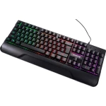 Клавіатура GamePro Headshot GK398, Black, USB, мембранні, RGB-підсвічування, 104 кнопок, 1.5 м, підставка для рук - Зображення 2