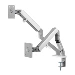 Кронштейн настільний для монітора 17-32" OfficePro MA422S, Silver, для двох екранів, VESA 100x100 мм/75x75 мм, регулювання (повороту, нахилу), навантаження до 9 кг - Зображення 2