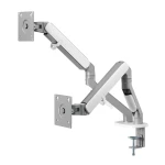 Кронштейн настільний для монітора 17-32" OfficePro MA422S, Silver, для двох екранів, VESA 100x100 мм/75x75 мм, регулювання (повороту, нахилу), навантаження до 9 кг - Зображення 2