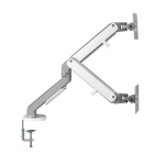 Кронштейн настільний для монітора 17-32" OfficePro MA422S, Silver, для двох екранів, VESA 100x100 мм/75x75 мм, регулювання (повороту, нахилу), навантаження до 9 кг - Зображення 3
