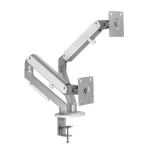 Кронштейн настільний для монітора 17-32" OfficePro MA422S, Silver, для двох екранів, VESA 100x100 мм/75x75 мм, регулювання (повороту, нахилу), навантаження до 9 кг - Зображення 4