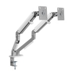 Кронштейн настільний для монітора 17-32" OfficePro MA422S, Silver, для двох екранів, VESA 100x100 мм/75x75 мм, регулювання (повороту, нахилу), навантаження до 9 кг - Зображення 7