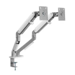 Кронштейн настільний для монітора 17-32" OfficePro MA422S, Silver, для двох екранів, VESA 100x100 мм/75x75 мм, регулювання (повороту, нахилу), навантаження до 9 кг - Зображення 7