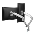 Кронштейн настільний для монітора 17-32" OfficePro MA422S, Silver, для двох екранів, VESA 100x100 мм/75x75 мм, регулювання (повороту, нахилу), навантаження до 9 кг - Зображення 8