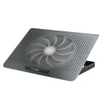 Підставка для ноутбука до 17" OfficePro CP500B, Black, 2хUSB, вентилятор (1 x 180 мм), алюміній/пластик, регулювання куту нахилу та швидкості вентиляторів, навантаження до 2.8 кг