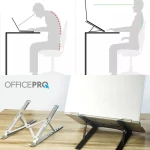 Підставка для ноутбука до 16" OfficePro LS320B, Black, алюміній/силікон, регулювання висоти - Зображення 3