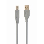 Кабель USB 2.0 AM - USB BM, 1.8 м, Grey, Cablexpert (CCP-USB2-AMBM-6G)