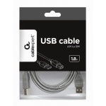 Кабель USB 2.0 AM - USB BM, 1.8 м, Grey, Cablexpert (CCP-USB2-AMBM-6G) - Зображення 2
