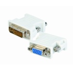 Перехідник DVI-I (M) - VGA (F), Cablexpert, White (A-DVI-VGA)