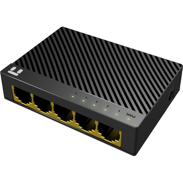 Комутатор Netis ST3105GC, Black, 5 LAN 10/100/1000 Mb/s, LED LAN1-LAN5, некерований