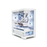 Корпус ALmordor QX25M LCD White, без БЖ, для MicroATX/Mini ITX, 1xUSB-С, 2xUSB-A 3.0, макс. CPU - 160 мм / VGA - 410 мм / PSU - 180 мм, скляні ліва та лицева панелі, LCD-екран 6.2" (ALQX25MWH_LCD)