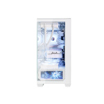 Корпус ALmordor QX25M LCD White, без БЖ, для MicroATX/Mini ITX, 1xUSB-С, 2xUSB-A 3.0, макс. CPU - 160 мм / VGA - 410 мм / PSU - 180 мм, скляні ліва та лицева панелі, LCD-екран 6.2" (ALQX25MWH_LCD) - Зображення 4