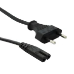 Кабель живлення від мережі PC-184, Black, 1.5 м, GTL, CEE 7/16 - IEC C7 (GTLPC18415BK) - Зображення 2