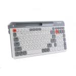 Клавіатура бездротова Maxxter KBW-02G-UA, White/Grey, USB 2.4GHz - Зображення 2