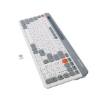 Клавіатура бездротова Maxxter KBW-02G-UA, White/Grey, USB 2.4GHz - Зображення 3