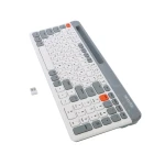 Клавіатура бездротова Maxxter KBW-02G-UA, White/Grey, USB 2.4GHz - Зображення 3