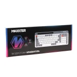 Клавіатура бездротова Maxxter KBW-02G-UA, White/Grey, USB 2.4GHz - Зображення 5