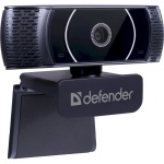 Веб-камера Defender G-Lens 2590 QHD, Black, 3.7 Mp, відео 2560x1440, збережене зображення 2160x1440, мікрофон, кут огляду 86.1°, 30 кадрів/сек, універсальне кріплення, USB, 1.4 м (63113) - Зображення 2