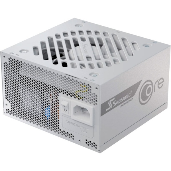 Блок живлення 850 Вт, Seasonic Core GX ATX 3.1, White, модульний, 80+ Gold, Active PFC, 12 см HDB, 3xMolex / 6xSATA / 1x16-pin / 3x6+2-pin / 2x4+4-pin / 20+4-pin, защита OCP/OPP/OTP/OVP/SCP/UVP (CORE GX-850-ATX3 WHITE)