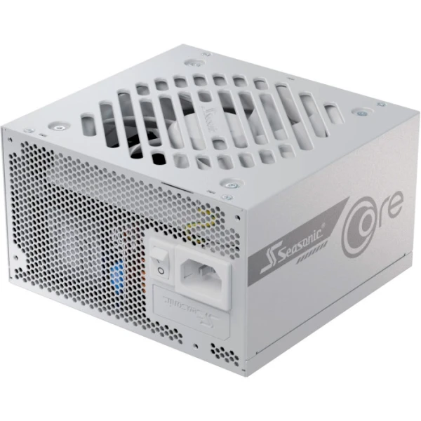 Блок живлення 850 Вт, Seasonic Core GX ATX 3.1, White, модульний, 80+ Gold, Active PFC, 12 см HDB, 3xMolex / 6xSATA / 1x16-pin / 3x6+2-pin / 2x4+4-pin / 20+4-pin, защита OCP/OPP/OTP/OVP/SCP/UVP (CORE GX-850-ATX3 WHITE)