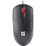 Миша Defender Icon MB-057, Black, USB, оптична, 1000 dpi, 3 кнопок, кабель 1.8 м (52057)