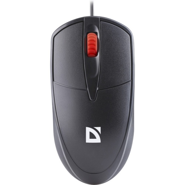Миша Defender Icon MB-057, Black, USB, оптична, 1000 dpi, 3 кнопок, кабель 1.8 м (52057)
