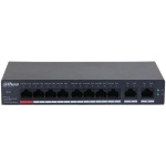 PoE комутатор Dahua DH-CS4010-8ET-110, Black, 8х10/100 PoE, 2х1000 RJ45 (Uplink), керований, метал - Зображення 2